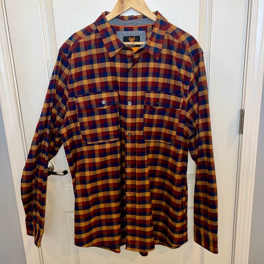 HAWX Men's Multicolor Plaid Button Down Shirt
